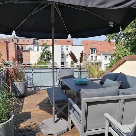 Townhouse Altstadt Wismar Upper Apartment Mit Zwei Terrassen Kültér fotó